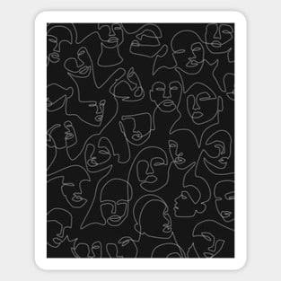 Abstract Face Sticker